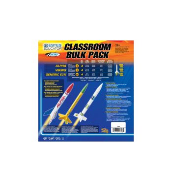 Estes AVG Bulk Pack Educational Classroom Pack (12x kit form rockets) D-ES1753